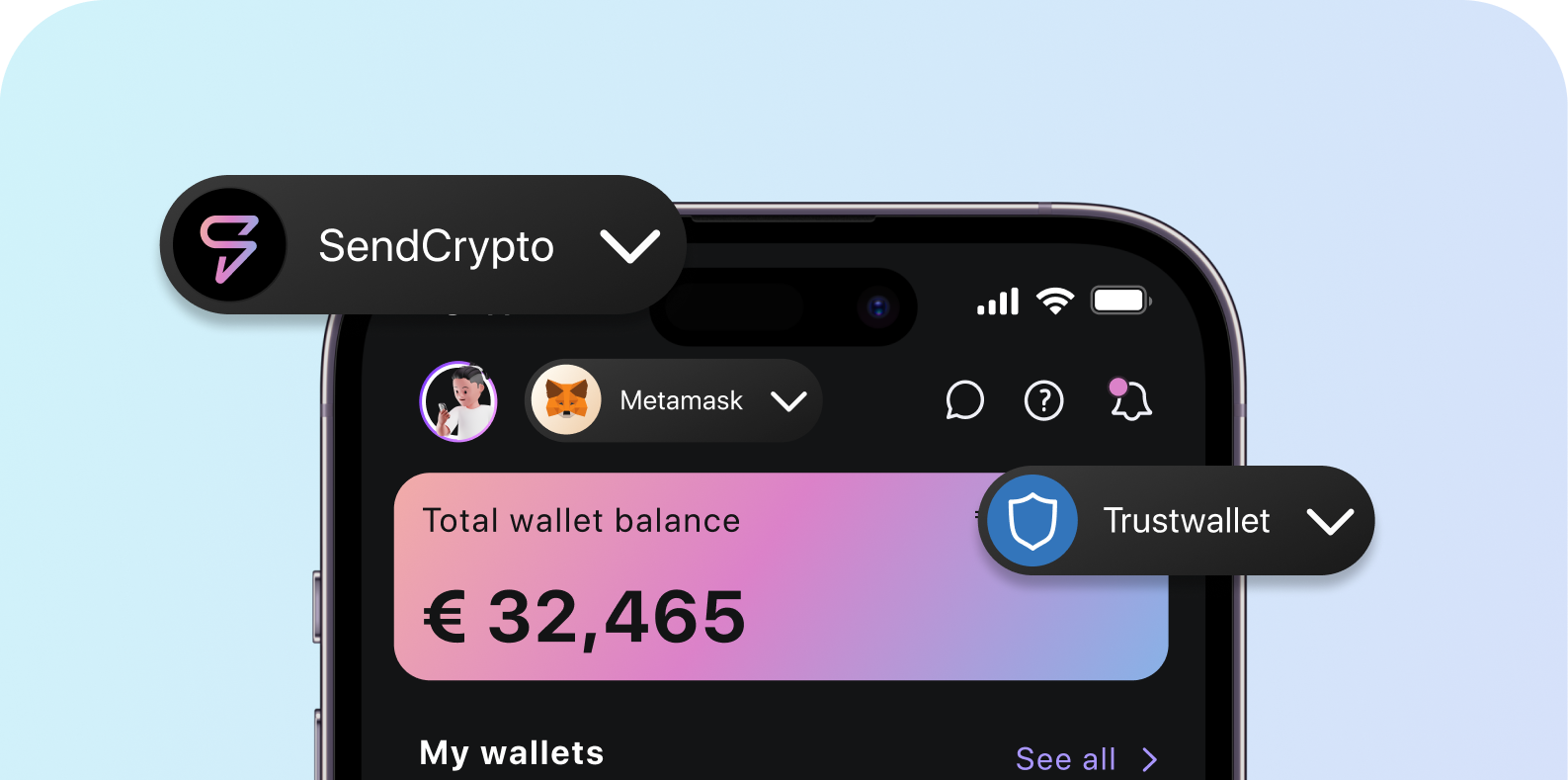 Frame 427320756 - SendCrypto